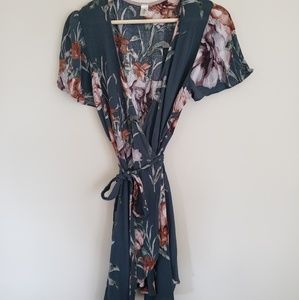 Floral Wrap Dress